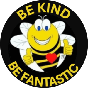 Be Fantastic logo, a smiling bee